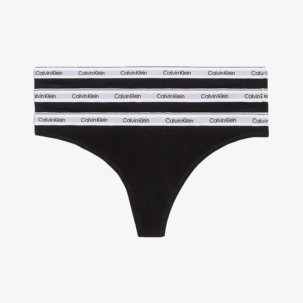 Modern Logo Thong 3-Pack 'Black'