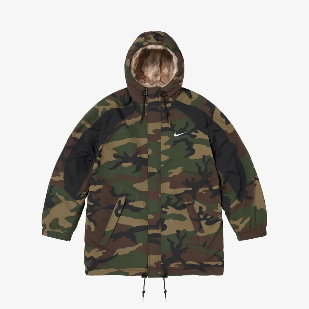 Nike x Supreme Faux Fur Reversible Parka 'Woodland Camo'